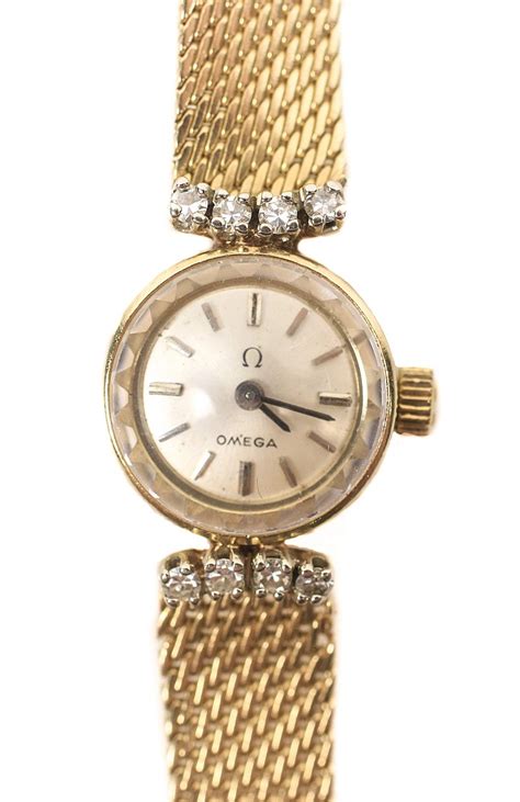 ladies omega gold automatic watch|14k gold omega ladies watch.